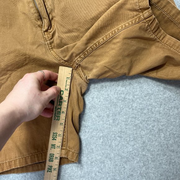 Katin Shorts Mens 33 Brown Chino Flat Front Casual Beach 8 Inseam Cotton (Tag 34 - Picture 5 of 9